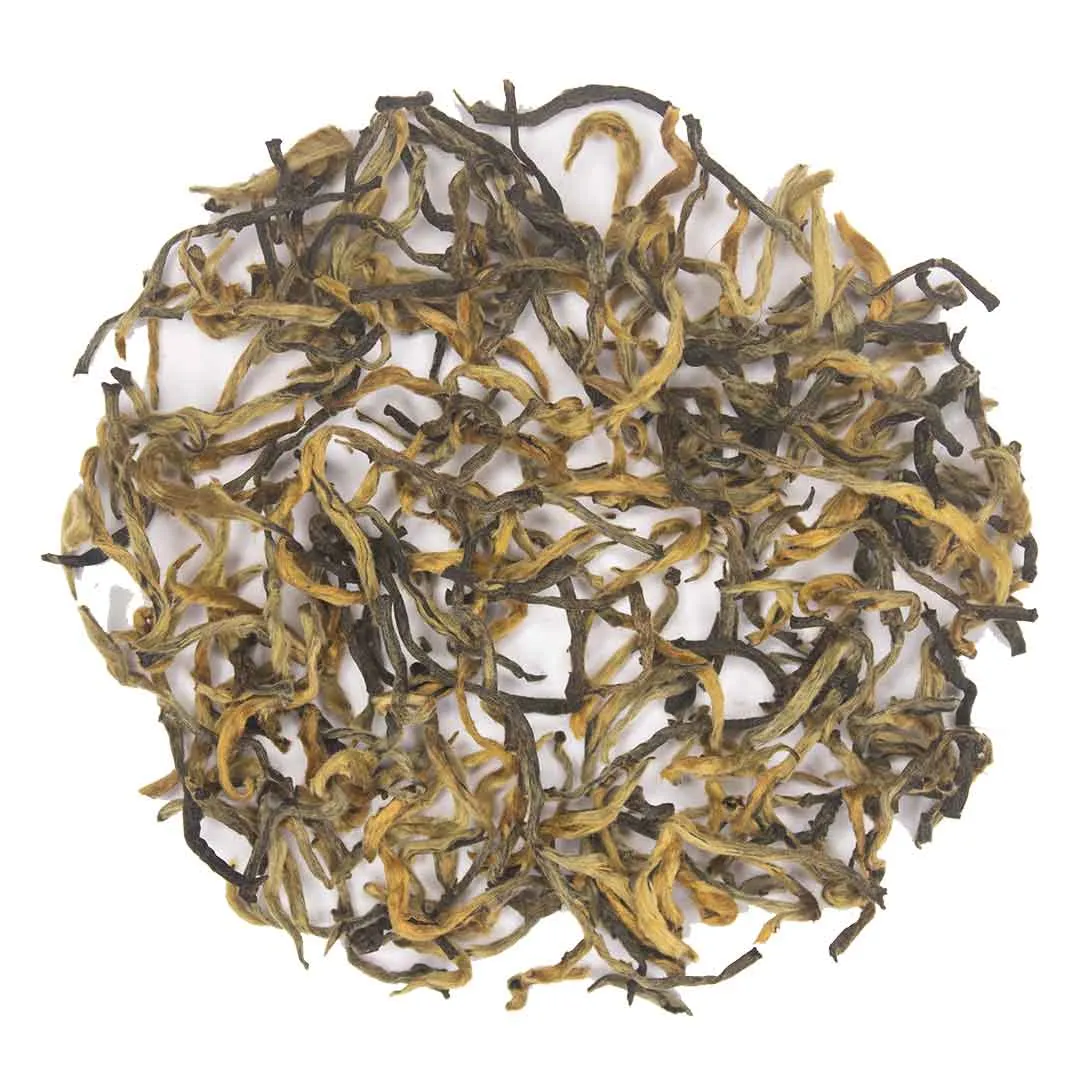 Golden Tips, dry leaves