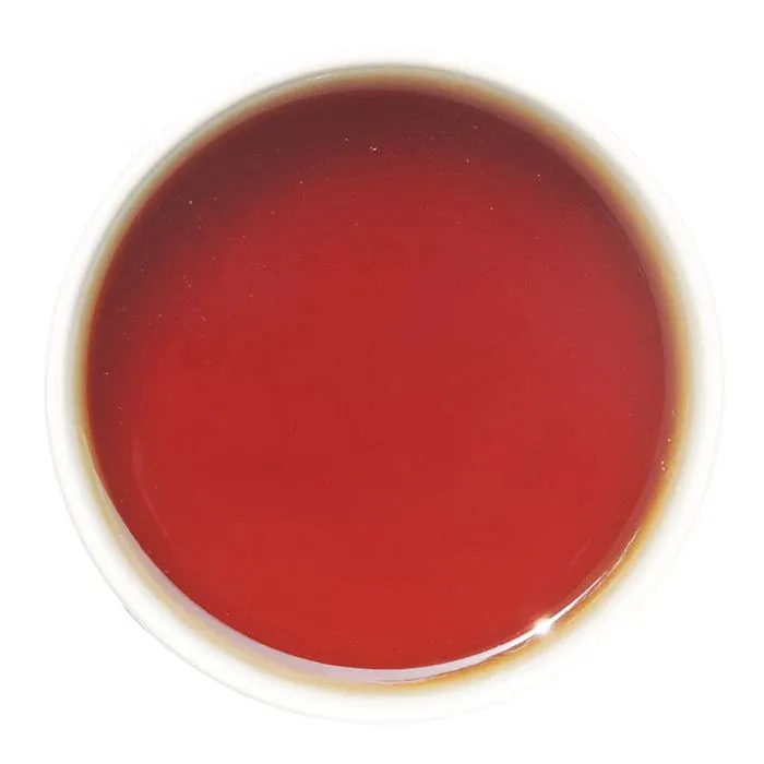 Whole Leaf Rose Saffron Chai, brewed liquor